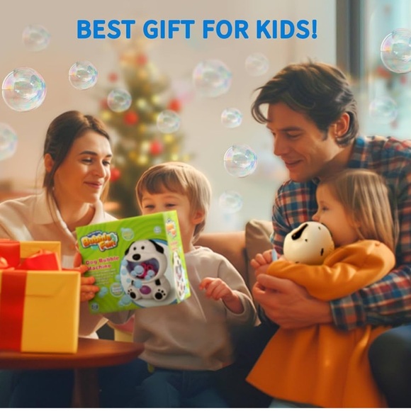 New Bubble Machine Toy Kids Dog Bubble Maker Blower with 4oz Bubble Solution NIB - Picture 7 of 11